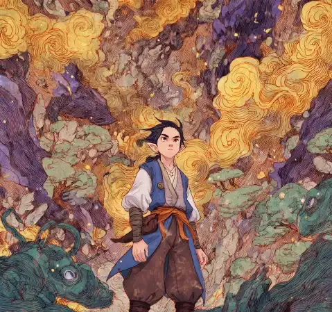 悬疑题材漫画封面：迷雾之馆